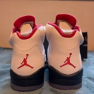 Nike Air Jordan 5 Retro GS 440888 NEW IN BOX white red black